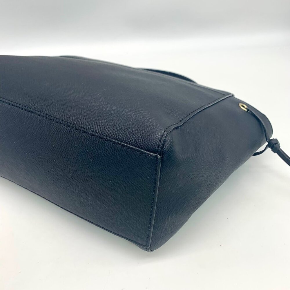 Kate Spade Laurel Way Black Saffiano Leather Lilah Crossbody Satchel - Picture 9 of 10